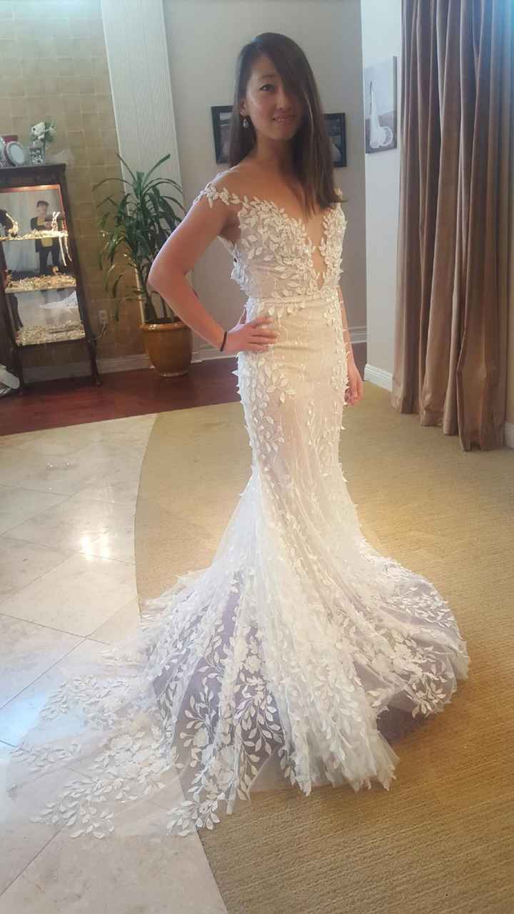 how did u feel first time trying on dress - 1