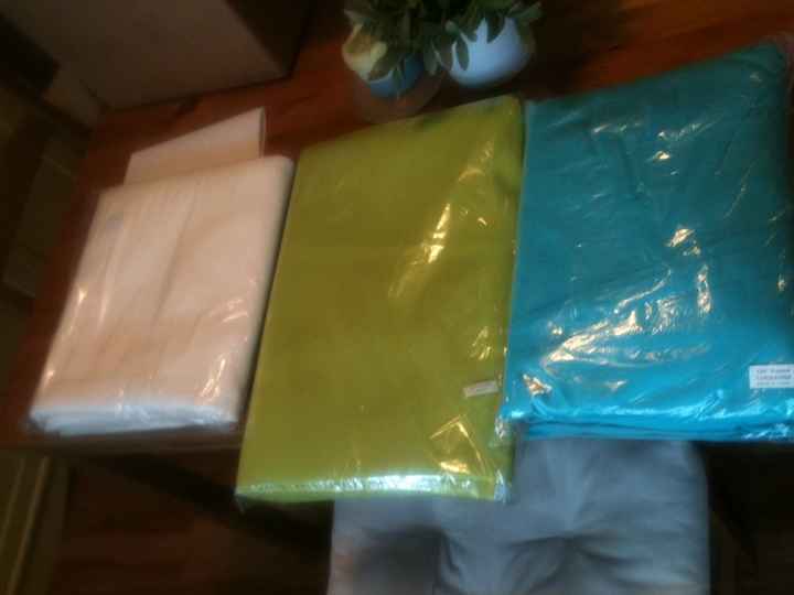 Pretty color tablecloths for cheap