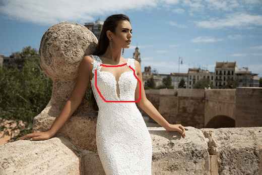 Dress Advice, would you cut out the clear fabric out?, Weddings, Etiquette  and Advice, Wedding Forums