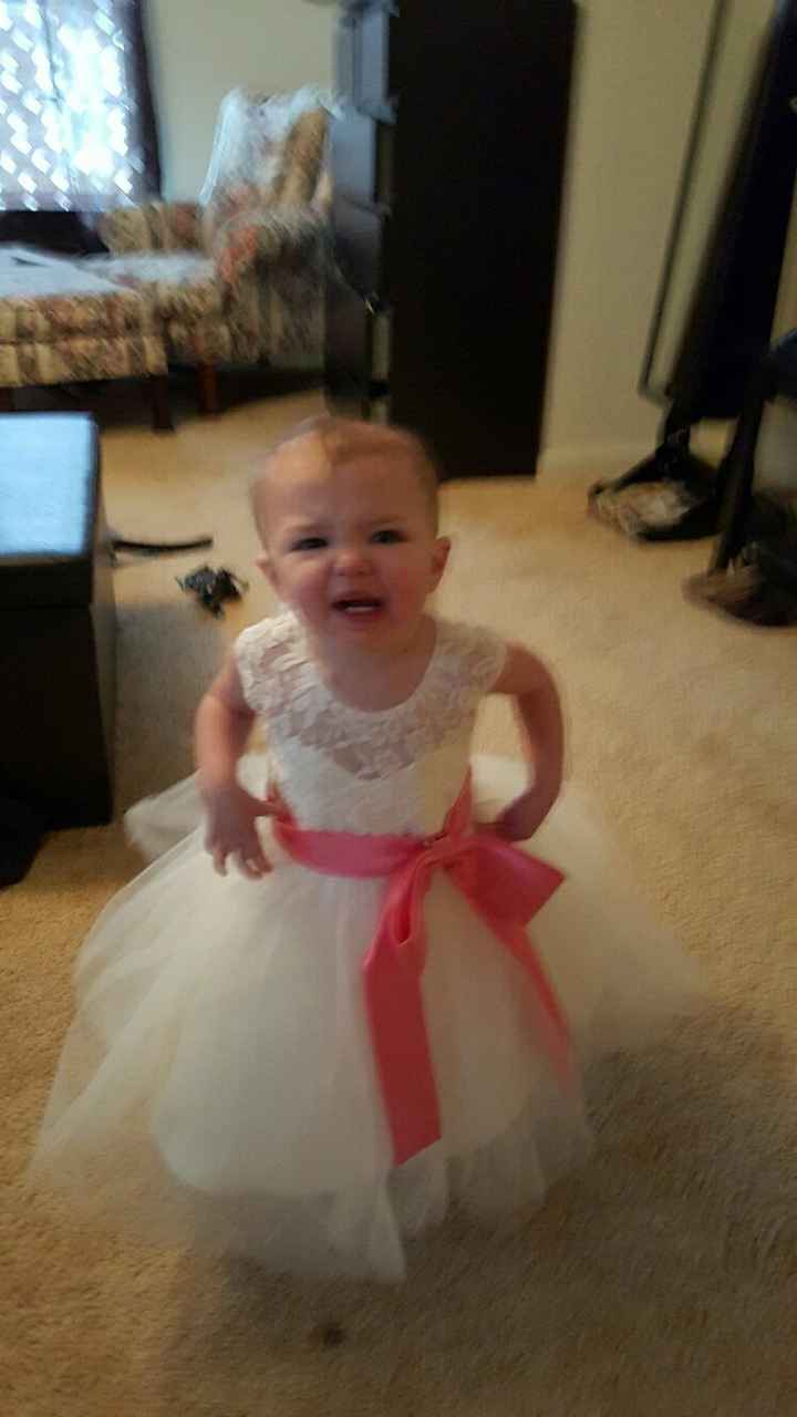 Flower girl dress came in