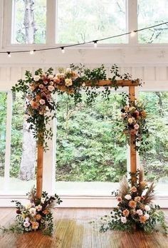 Floral Wood Arch