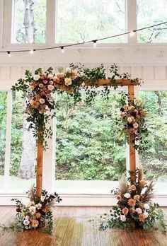 Floral Wood Arch