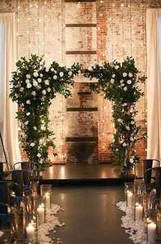 Greenery and Roses Arch