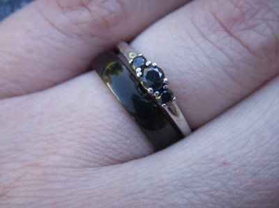 Rings came in! (HAD to try them on)