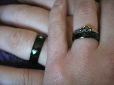 Rings came in! (HAD to try them on)