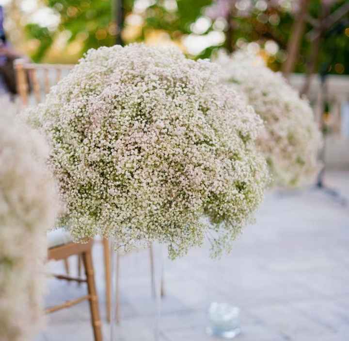 Help! Florist said beware of baby's breath for centerpieces