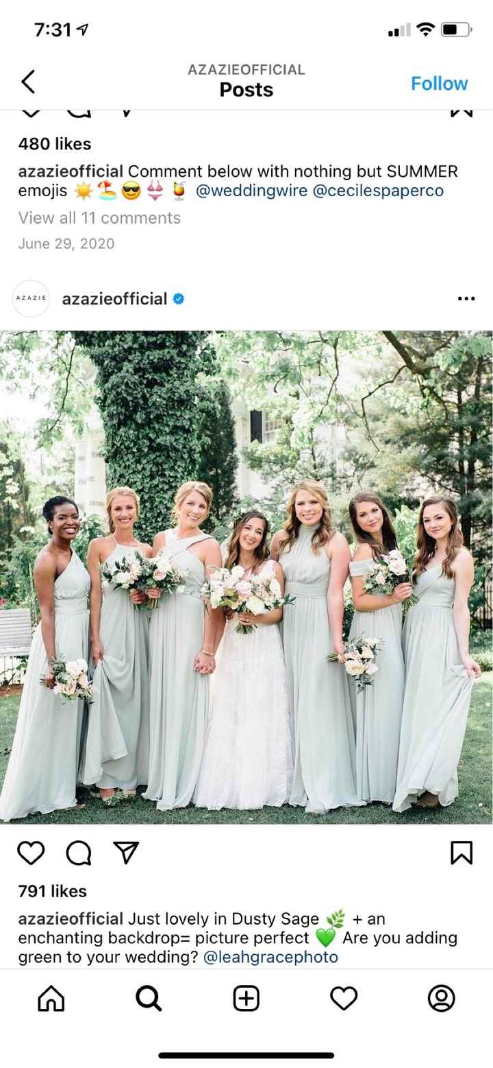 Bridesmaid Dress Color - 1