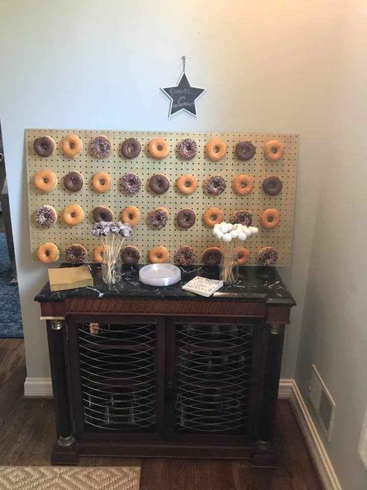 Small cake and donut wall?