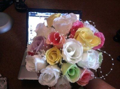 got off work early today, going to try to work on a few wedding things