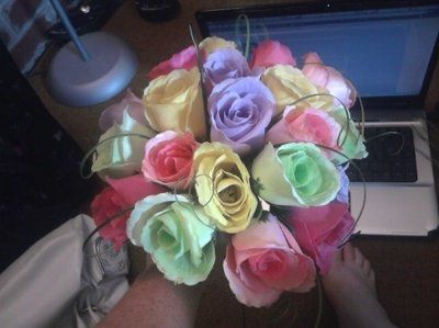 got off work early today, going to try to work on a few wedding things
