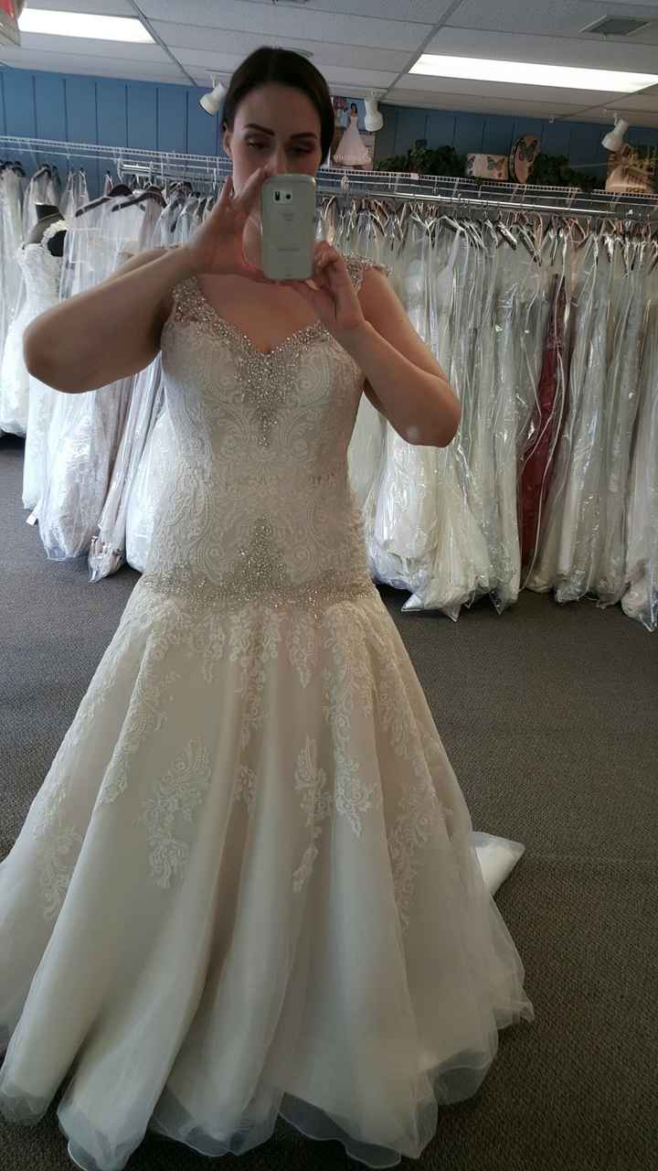 Round 2: I said yes to the dress!