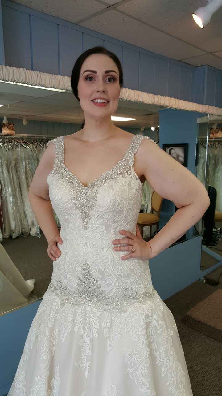 Round 2: I said yes to the dress!