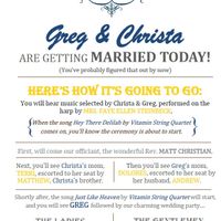 All about wedding programs...Let's see what you are doing