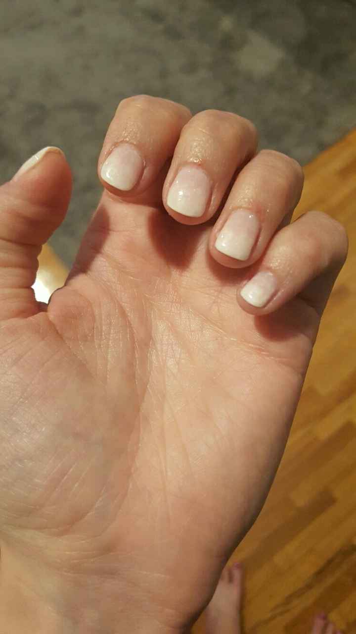 I did it! Ombre French tip nails