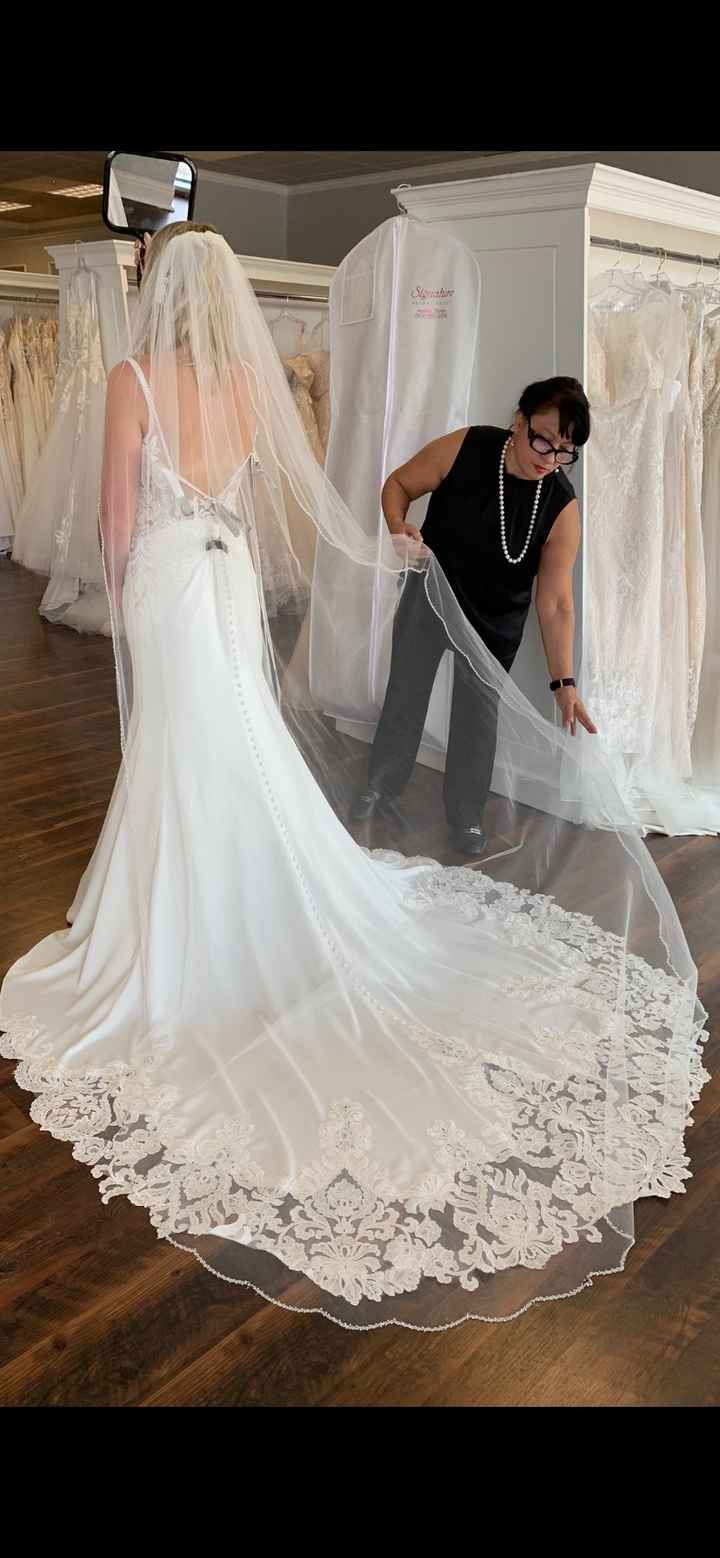 Dress shopping round 2..  I said Yes!!! - 1