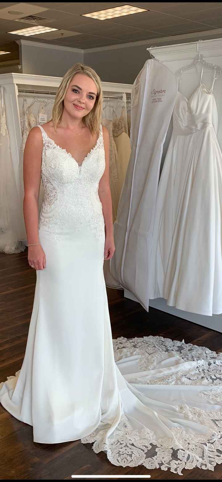 Dress shopping round 2..  I said Yes!!! - 2