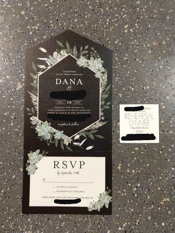 Thrilled with our super budget friendly invites! - 1