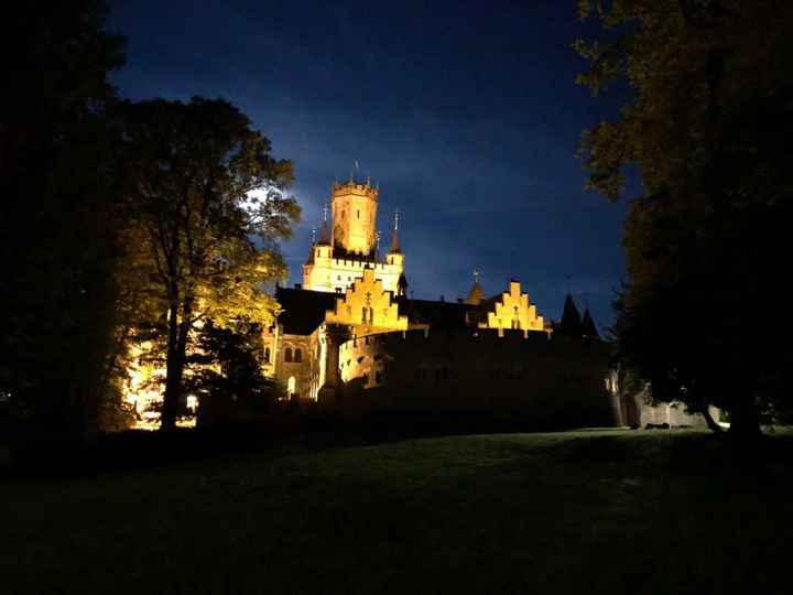 castle at night