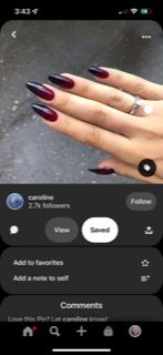 Black Nails for Fall Engagement Photos? - 4