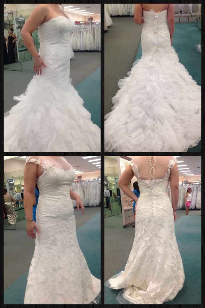 Tried on dresses for the first time! Pics!