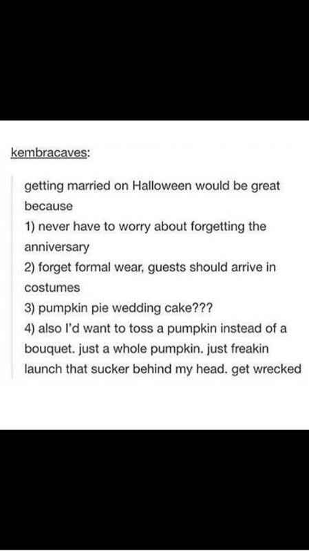Halloween wedding