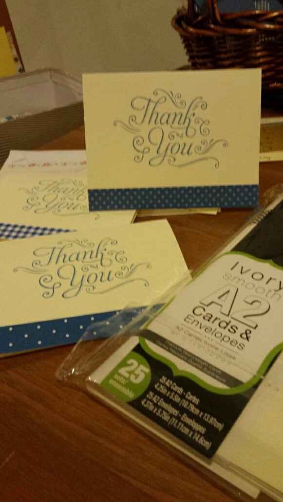 Thank you cards?
