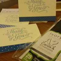 Thank you cards?