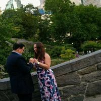 Post a photo of your fiance proposing!