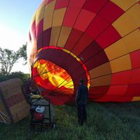 My hubby with his Balloon
