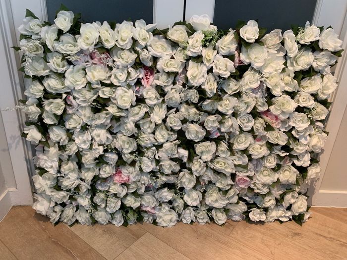 7X7 foot flower wall rental in Denver and surrounding areas (not finished yet) - 1
