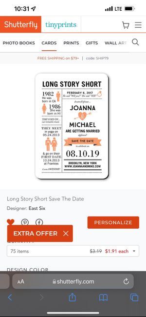 Magnetic save the dates? 1