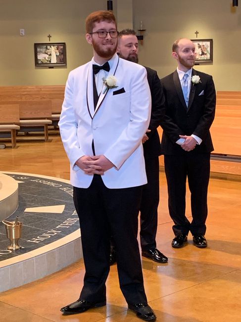 Is your fh wearing Ivory or Colored Tie? - 1