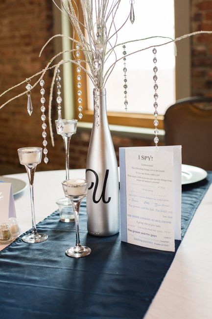 Wine & whiskey bottle center pieces? - 1