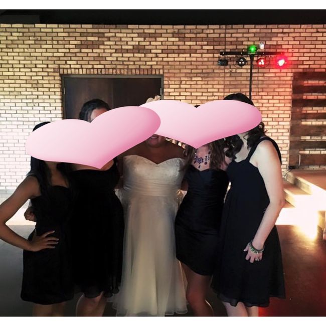 Knee length wedding dress... what to do for bridesmaids? - 1