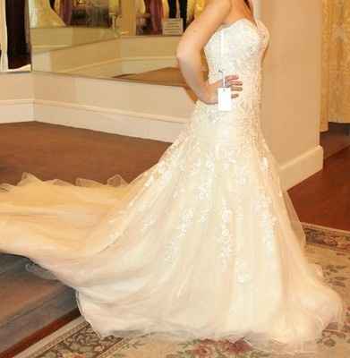 Show me you in your dress versus the model!