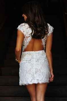 Bridal Shower Dress /  Rehearsal Dinner Dress - little white dress