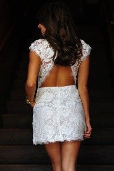Bridal Shower Dress /  Rehearsal Dinner Dress - little white dress