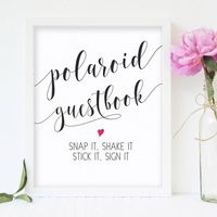 Polaroid guestbook