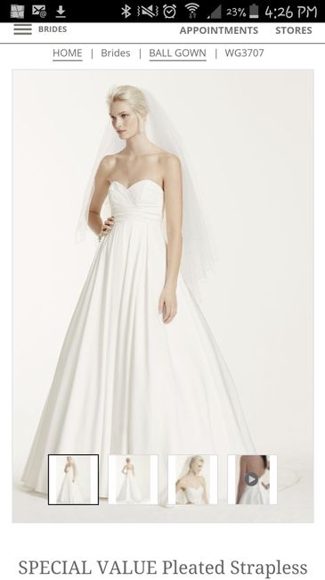 Another David's bridal dress i like? Anyone have real pictures ?