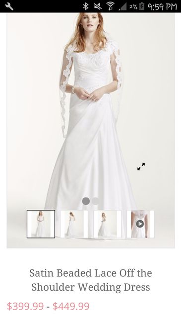 David's bridal style WG3713