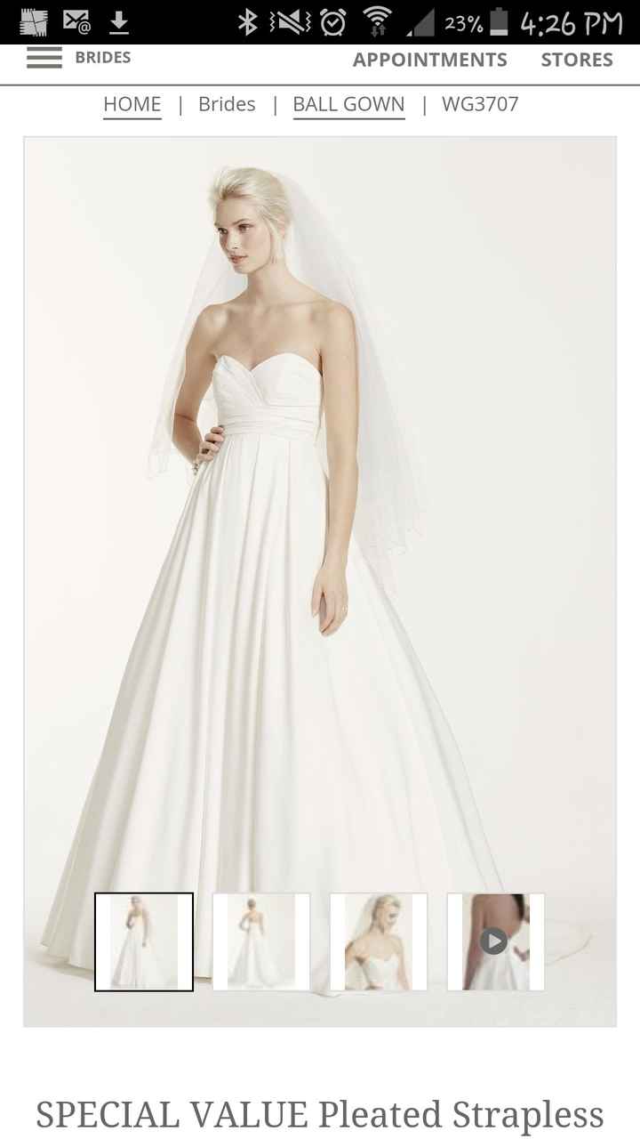 Another David's bridal dress i like? Anyone have real pictures ?