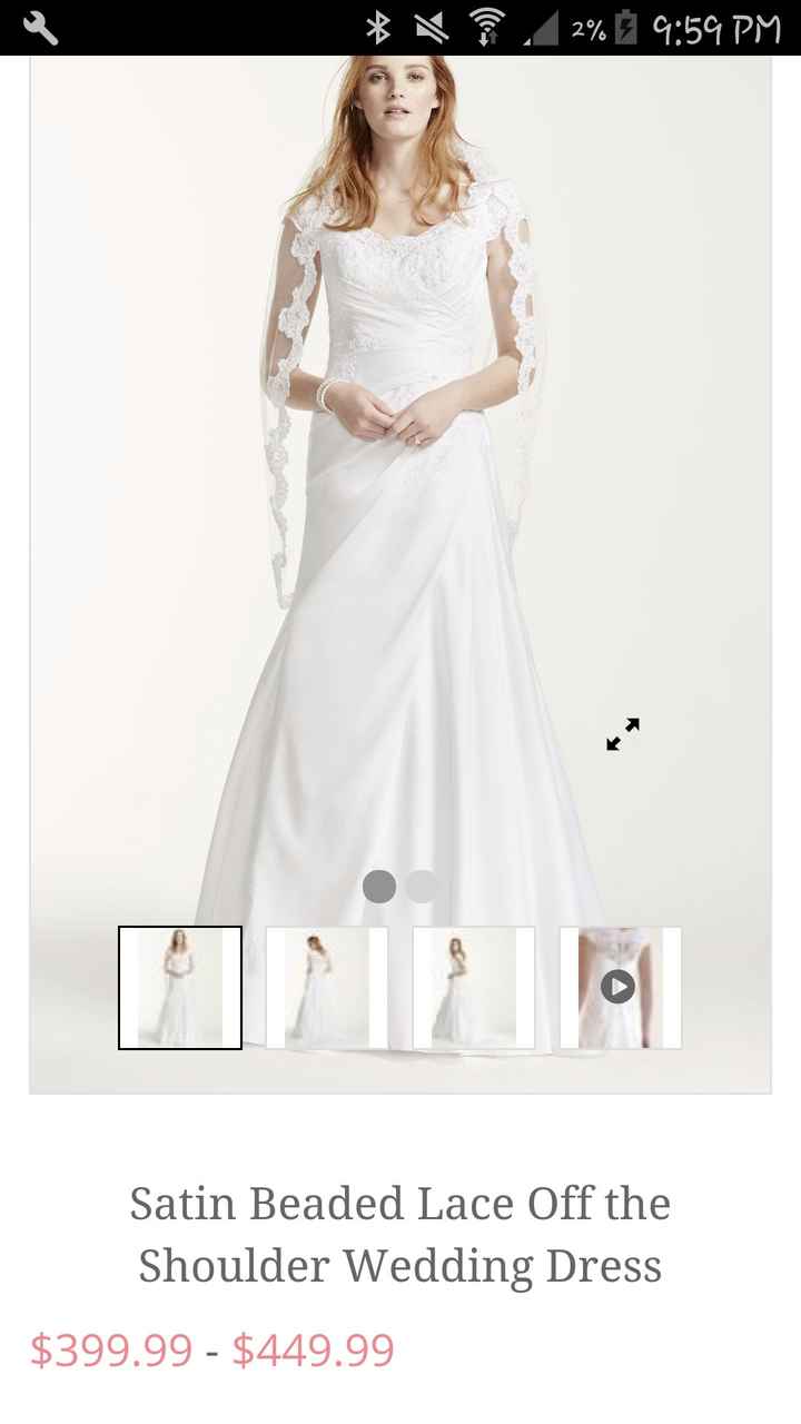 David's bridal style WG3713