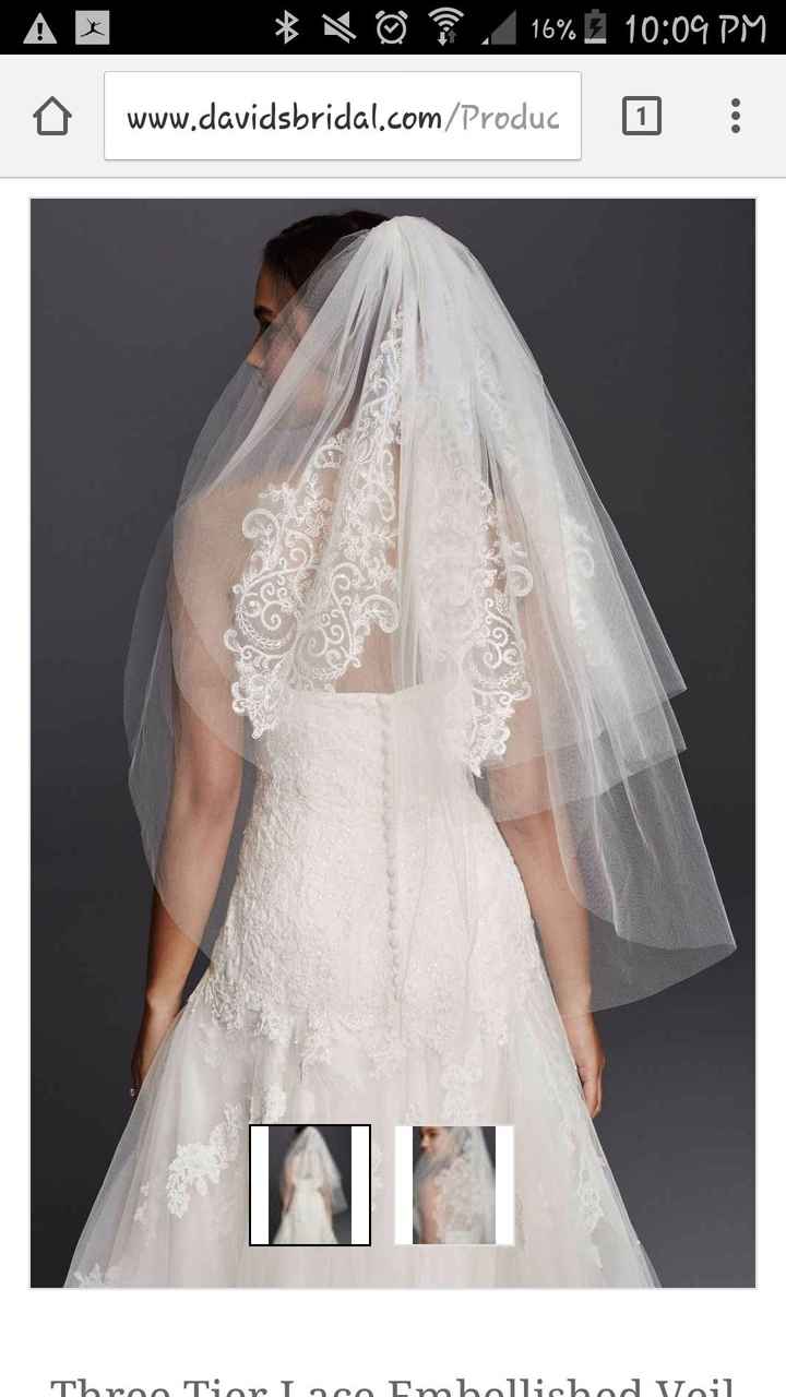 How to wear a three tier veil?