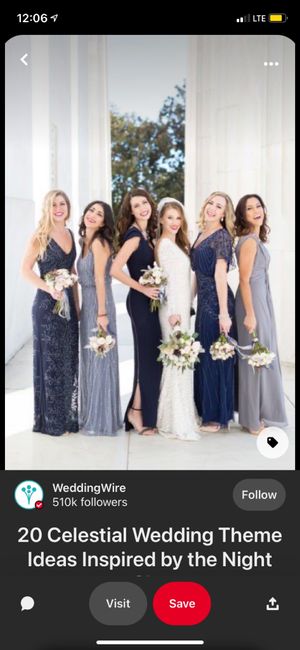 What Color Attire Are Your Bridesmaids/Groomsmen Wearing For Your Wedding? 1