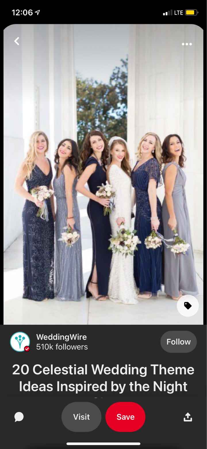 What Color Attire Are Your Bridesmaids/Groomsmen Wearing For Your Wedding? - 1