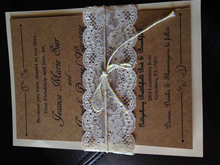 DIY invitations..what do you think?