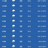WEDDING TODAY!!! - Weather forecast