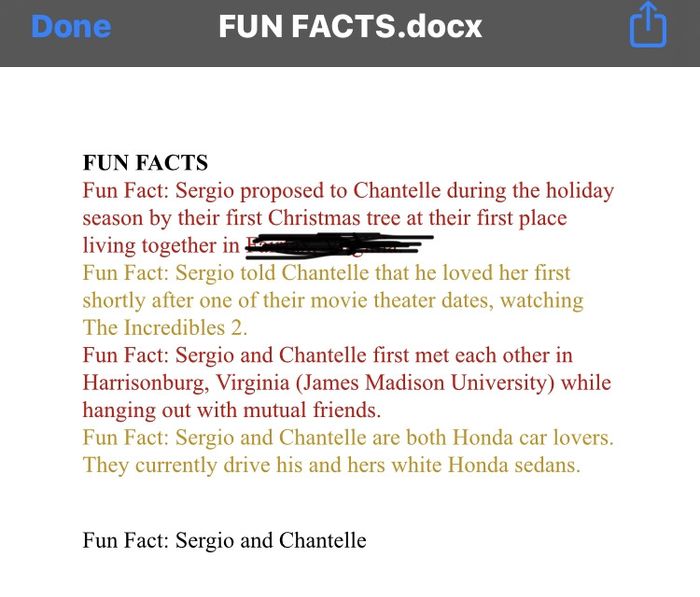 Couples Fun Facts? 1