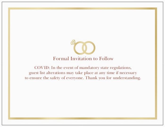Invitations amid Covid-19 pandemic 1