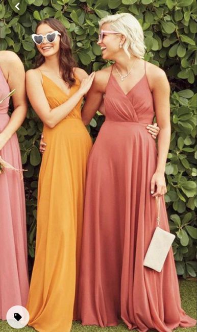 How much are your bridesmaids going to match? 1